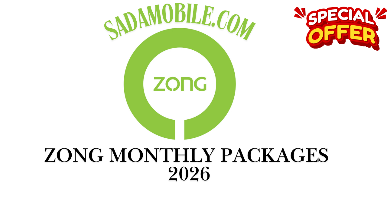 Zong Monthly Package – Latest Monthly Internet & Call Packages with Codes