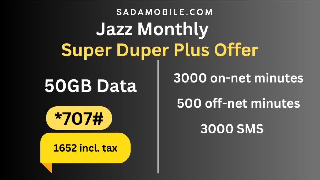 Jazz 30 Day Monthly Call Package *707#: Updated Offer, Minutes & Activation