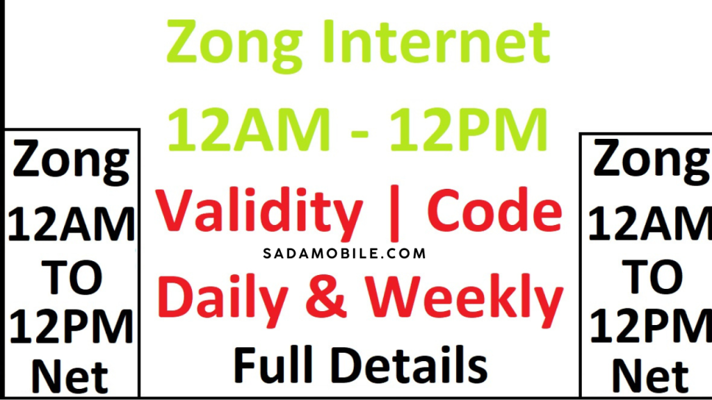 Zong 12AM to 12PM Internet Packages – Best Night & Morning Data Deals 2025