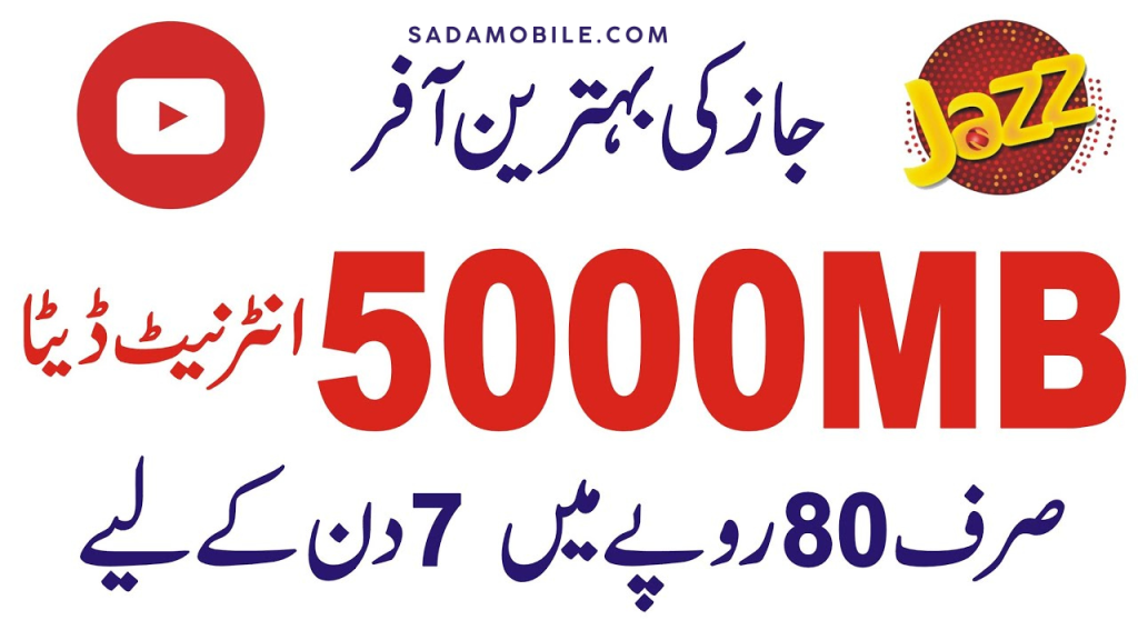 Jazz YouTube Package 2025 – Latest Codes, Prices & Daily/Weekly/Monthly Details